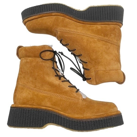 NWT Rag & Bone Sloane Boot Lace-Up Boots Cinnamon Brown Suede Size 8 New In Box - Picture 12 of 16